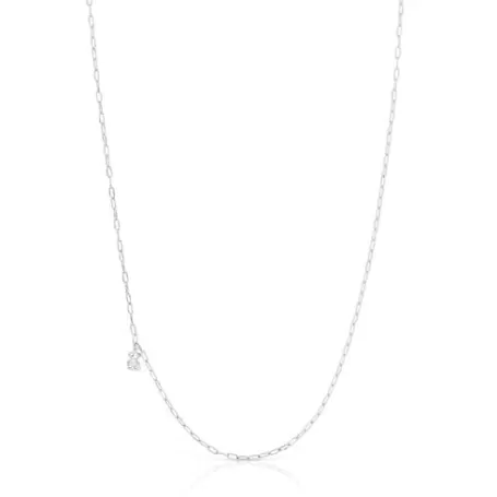 Clearance Collier Bold Bear en avec anneaux ovales Colliers En Argent | Colliers Courts