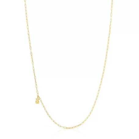 Flash Sale Collier Bold Bear en argent vermeil avec anneaux ovales Colliers En Argent | Colliers Courts