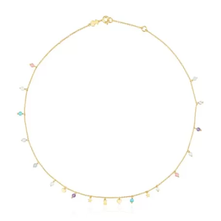 Shop Collier Cool Joy en Argent Vermeil et Pierres précieuses Colliers En Argent | Colliers Courts