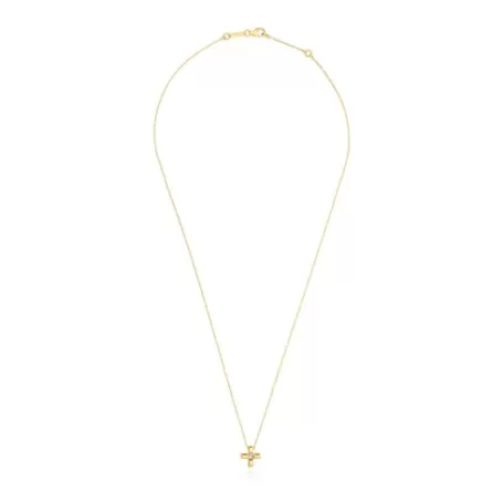 New Collier croix en or et diamants court Basics Colliers Courts