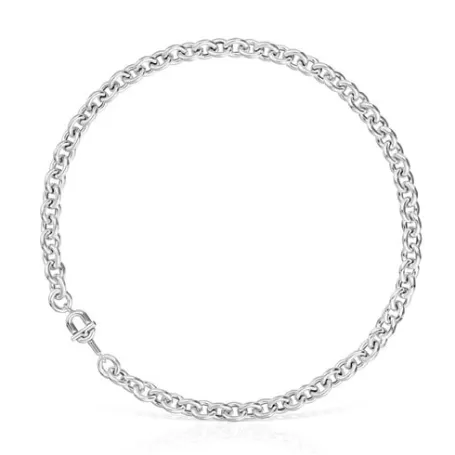 Cheap Collier en argent 45 cm court MANIFESTO Colliers En Argent | Colliers Courts