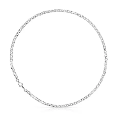 Cheap Collier en 50 cm moyen MANIFESTO Colliers En Argent | Colliers Courts