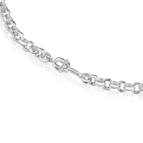 Cheap Collier en 50 cm moyen MANIFESTO Colliers En Argent | Colliers Courts