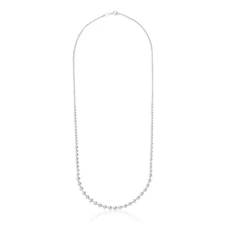 Cheap Collier en argent long Gloss Colliers En Argent