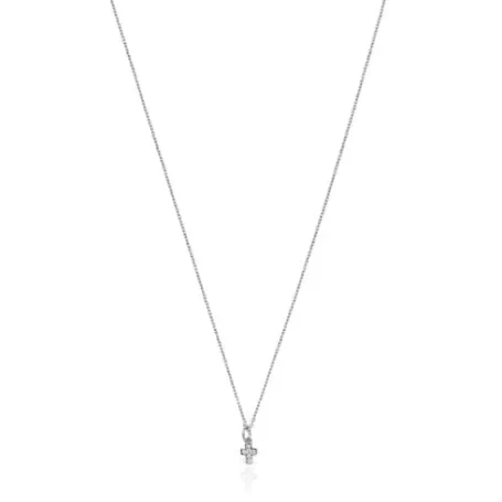 Cheap Collier Les Classiques croix en Or blanc avec Diamants Pendentifs En Or | Colliers En Or