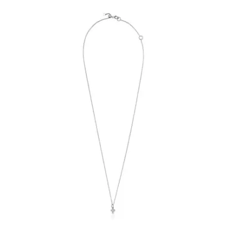 Cheap Collier Les Classiques croix en Or blanc avec Diamants Pendentifs En Or | Colliers En Or