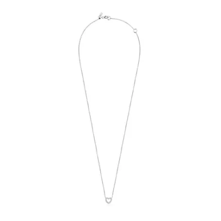 Best Collier Les Classiques cœur en Or blanc et Diamants Colliers En Or | Colliers Courts