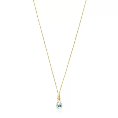 Best Sale Collier Mini Ivette en avec Topaze et Perle Pendentifs En Or | Colliers En Or