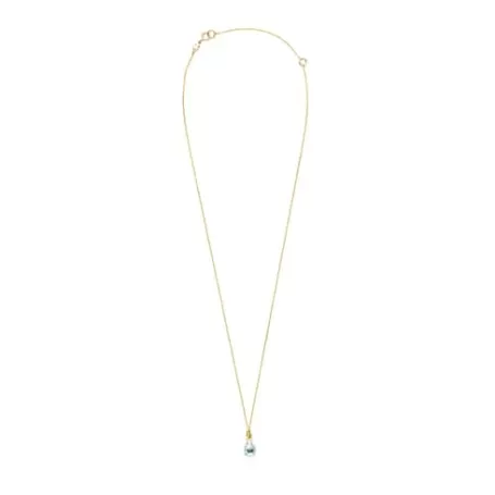 Best Sale Collier Mini Ivette en avec Topaze et Perle Pendentifs En Or | Colliers En Or