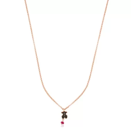 New Collier Motif en Vermeil rose Colliers En Argent | Colliers Courts