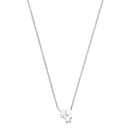 Clearance Collier Nocturne en Argent avec Perle Colliers En Argent | Colliers Courts