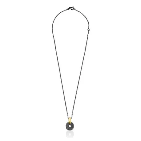 Sale Collier Oursin bicolore Pendentifs En Argent | Colliers Courts