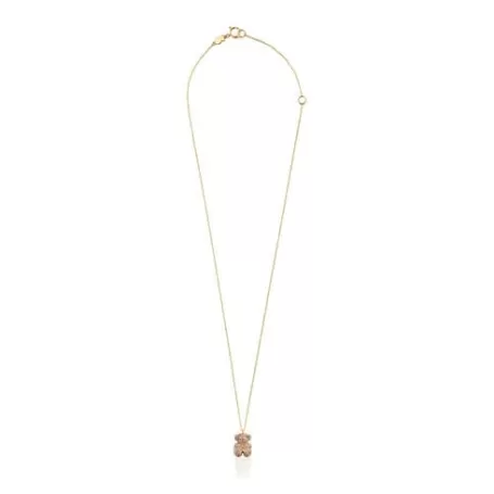 Store Collier ourson Bold Bear pierres précieuses et or Pendentifs Petits | Colliers En Or