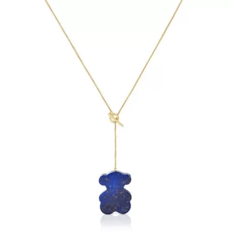 Cheap Collier ourson et lapis-lazuli court  1950 Colliers Courts