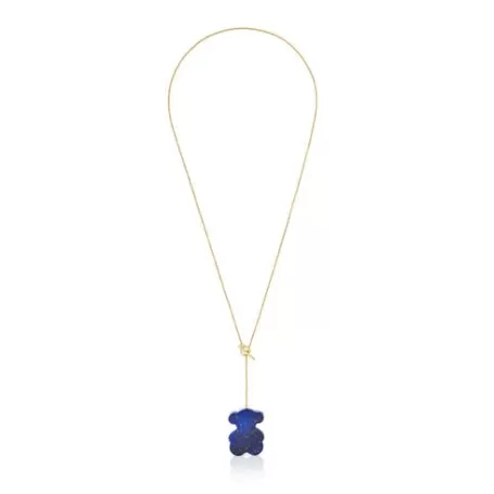 Cheap Collier ourson et lapis-lazuli court  1950 Colliers Courts