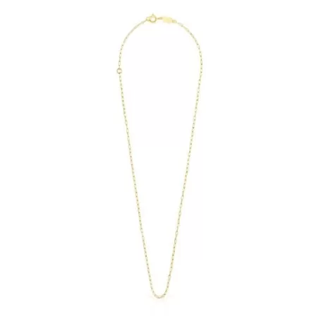 Best Sale Collier ras du cou à maillons rectangulaires Basics en argent vermeil Colliers En Argent | Ras De Cou