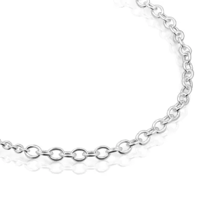 Cheap Collier ras du cou avec anneaux ronds en Calin Colliers En Argent | Ras De Cou