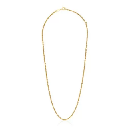 Best Collier ras du cou en cordon argent plaqué or 18 ct 50 cm Basics Colliers En Argent | Ras De Cou