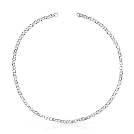 New Collier ras du cou Hold en , 42 cm. Colliers En Argent | Ras De Cou