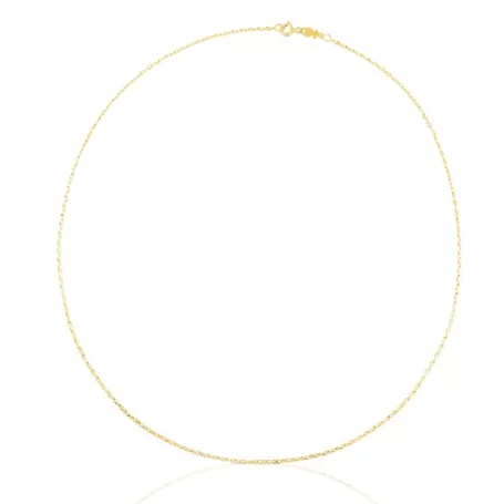 Best Collier ras du cou Chain en avec anneaux ovales, 45 cm. Colliers En Or | Ras De Cou