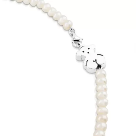 Cheap Collier Sweet Dolls en avec Perles Colliers En Argent | Colliers Courts