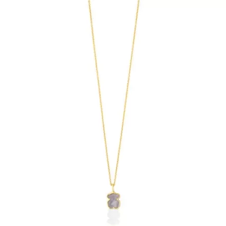 Store Collier XXS ours en Or et Nacre Colliers En Or | Colliers Courts