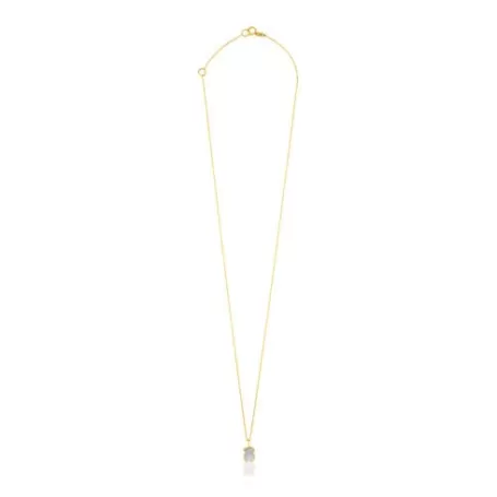 Store Collier XXS ours en Or et Nacre Colliers En Or | Colliers Courts