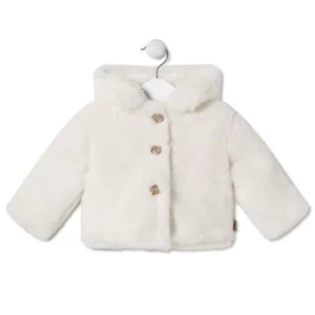 New Fur coat in Black ecru Enfant Bébé | Enfant