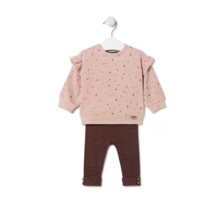 Hot Girls outfit with bears and stripes in Pink pink Bébé