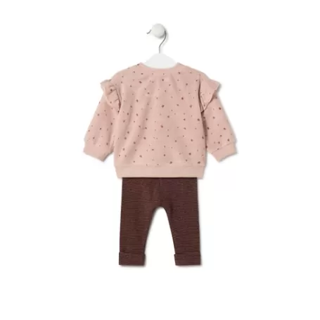 Hot Girls outfit with bears and stripes in Pink pink Bébé