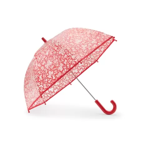 Hot Kaos transparent umbrella in Red Accessoires