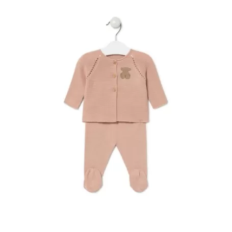 Best Knitted baby outfit in Tricot pink Bébé