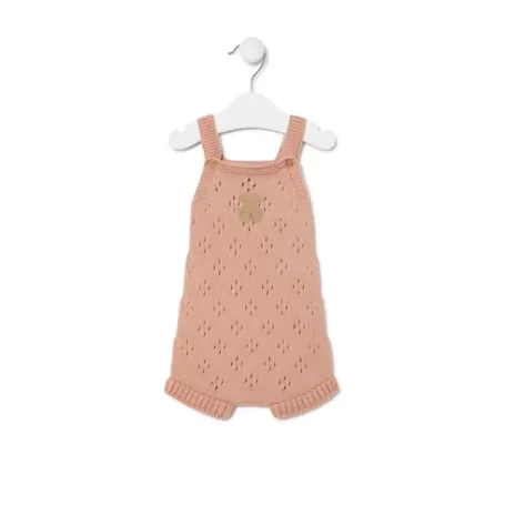 Cheap Knitted baby romper in Tricot pink Bébé