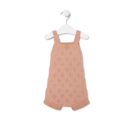 Cheap Knitted baby romper in Tricot pink Bébé