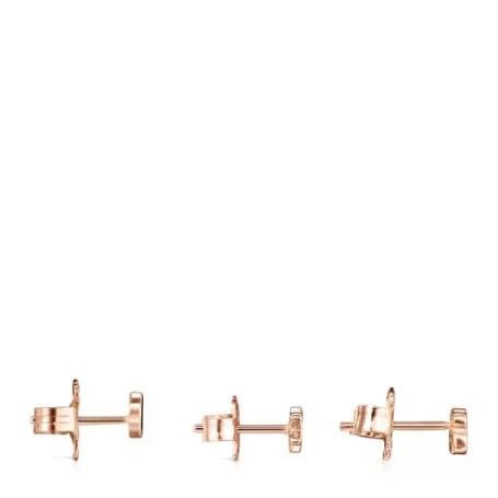 Cheap Lot de Boucles d’oreilles Motif en Or Vermeil rose avec Spinelles Boucles D'oreilles En Argent | Boucles D'oreilles Petits