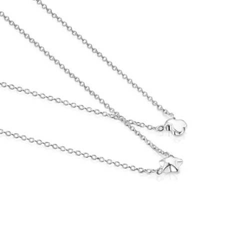 Cheap Lot de Colliers Mini Icons ours-étoile en Argent Colliers En Argent | Colliers Courts