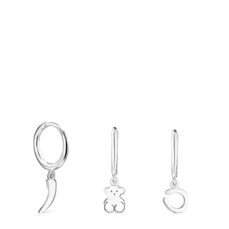 Fashion Lot de Créoles Good Vibes en Boucles D'oreilles En Argent | Créoles