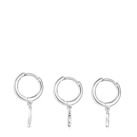 Outlet Lot de Créoles Good Vibes en Boucles D'oreilles En Argent | Créoles