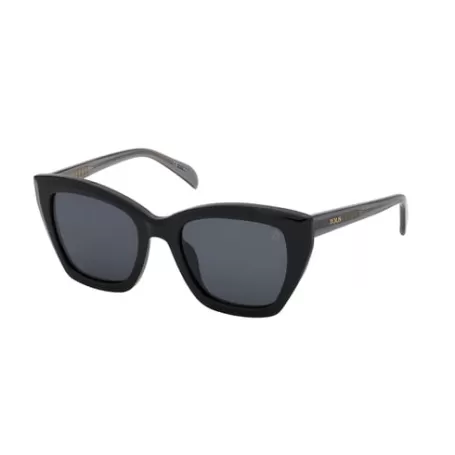 Cheap Lunettes de soleil noires Pale Square Lunettes De Soleil