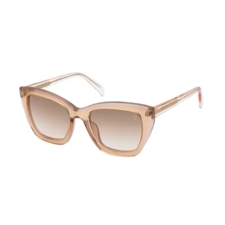 Sale Lunettes de soleil roses Pale Square Lunettes De Soleil