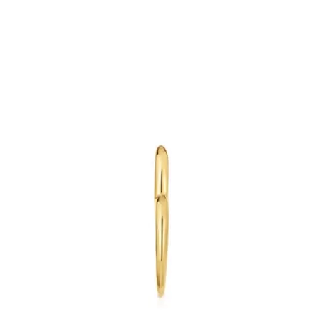 Best Mono boucle d’oreille anneau cœur en argent plaqué or 18 ct My Other Half Boucles D'oreilles En Argent | Créoles