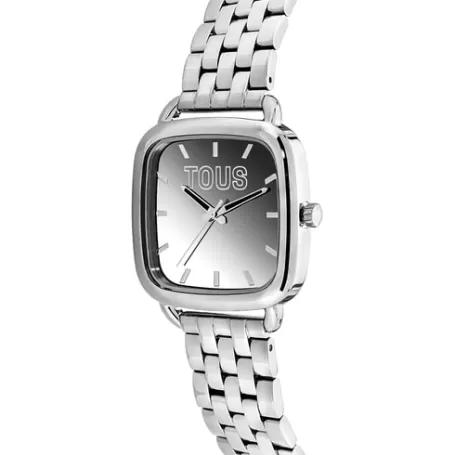 Best Sale Montre analogique avec bracelet en acier D-Logo Mirror Pour Elle | Pour Lui