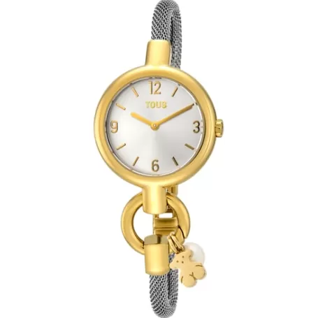 Best Sale Montre Hold Charms en IP doré avec bracelet en Pour Elle | Analogique
