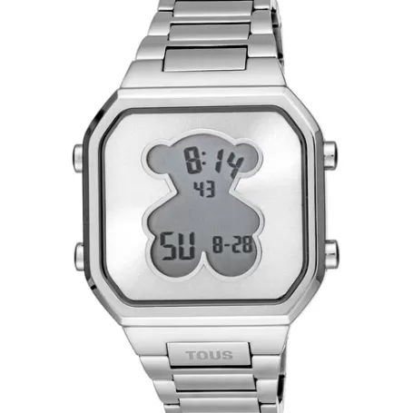 Flash Sale Montre numérique avec bracelet en acier SS D-BEAR Pour Elle