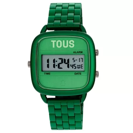 Best Montre numérique avec bracelet en acier vert D-Logo Pour Elle | Pour Lui