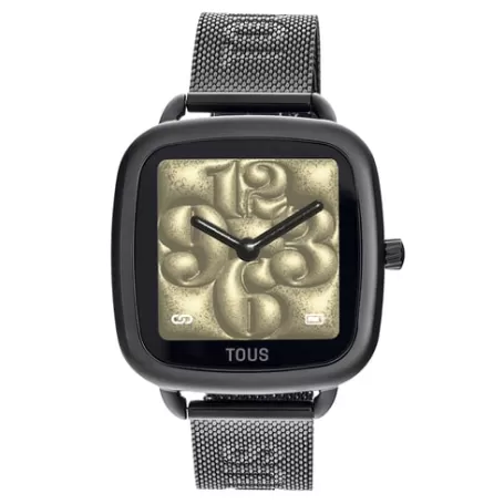 Fashion Montre smartwatch avec bracelet en IP noir D-Connect Pour Elle | Pour Lui