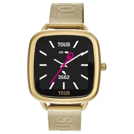 Cheap Montre smartwatch avec bracelet en IPG doré D-Connect Pour Elle | Pour Lui