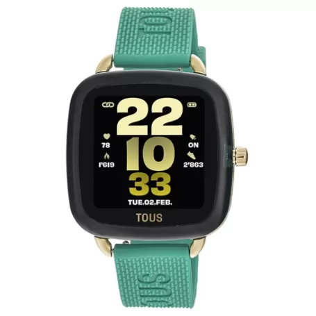 Outlet Montre smartwatch avec bracelet en vert D-Connect Pour Elle | Pour Lui