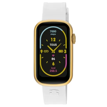 Discount Montre smartwatch avec bracelets en nylon et en silicone blanc T-Band Pour Elle | Pour Lui