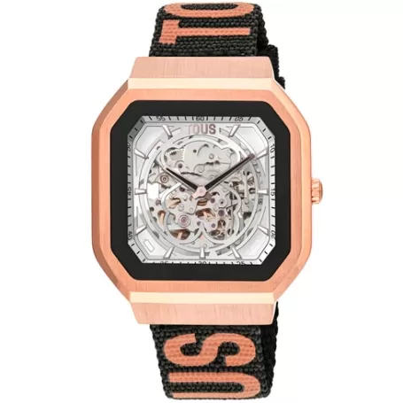 Clearance Montre smartwatch avec bracelets en nylon et en silicone rose B-Connect Pour Elle | Pour Lui